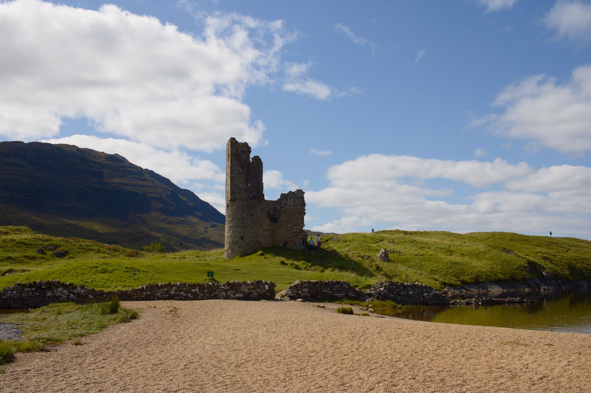 Loch and mountain views along the North Coast 500 route
